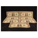 Lot of 7 $1 Star Notes