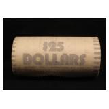 Unopened Original Bank Roll of 25 SBA Dollars