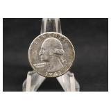 1941-D Uncirculated Washington Silver Quarter