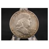 1953-P Uncirculated Franklin Silver Half Dollar