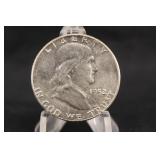 1952-P Uncirculated Franklin Silver Half Dollar
