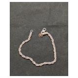.925 Silver  8" Twist Bracelets