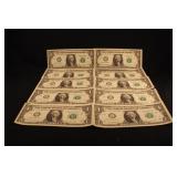 Lot of 10 $1 Star Notes