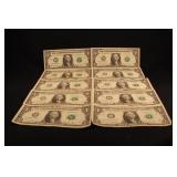 Lot of 10 $1 Star Notes