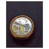 Vintage "The Art of Chokin" NYC Trinket box w
