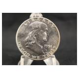 1951-P Uncirculated Franklin Silver Half Dollar
