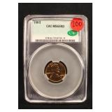 1963 CAC MS65 Certified Lincoln Cent