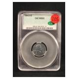 1943-D Certified CAC MS65 Lincoln Steel Wheat Cent