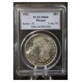 1921-P  Morgan Dollar MS64 PCGS
