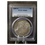 1885-O  Morgan Dollar MS64 PCGS