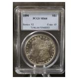 1890-P  Morgan Dollar MS64 PCGS