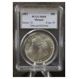 1921-P  Morgan Dollar MS64 PCGS