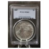 1887-P  Morgan Dollar MS63 PCGS
