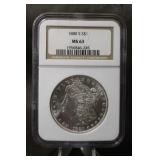 1880-S  Morgan Dollar MS63 NGC
