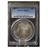 1881-S  Morgan Dollar MS62 PCGS