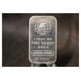 1oz .999 Silver Engelhard Bar
