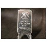 1oz .999 Silver Engelhard Bar