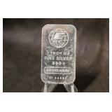 1oz .999 Silver Engelhard Bar