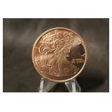 2011 1oz .999 Copper Walking Liberty Coin