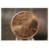 2011 1oz .999 Copper Walking Liberty Coin