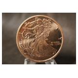 2011 1oz .999 Copper Walking Liberty Coin