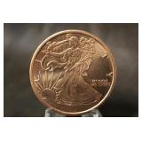 2011 1oz .999 Copper Walking Liberty Coin