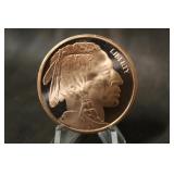 2011 1oz .999 Copper Buffalo Coin