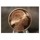2011 1oz .999 Copper Buffalo Coin