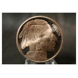 2011 1oz .999 Copper Buffalo Coin