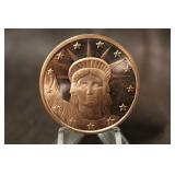 2011 1oz .999 Liberty Copper Coin
