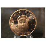 2011 1oz .999 Liberty Copper Coin
