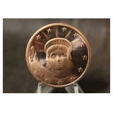 2011 1oz .999 Liberty Copper Coin