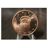 2011 1oz .999 Liberty Copper Coin