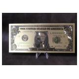 Washington Gold Plated Fantasy Note