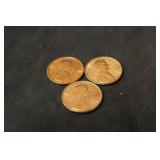 1969 P,D and S Gem Lincoln Cents Red