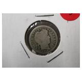 1912-P  Barber Silver Dime 90% Silver