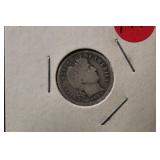 1905-P  Barber Silver Dime 90% Silver