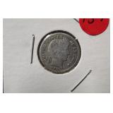 1911-S  Barber Silver Dime 90% Silver