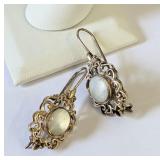.925 Silver and Mother of Pearl Earrings