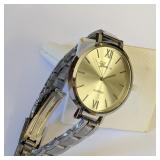 New Geneva Platinum Watch in Silvertone