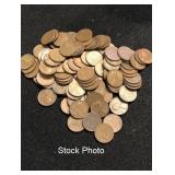 Lot of 100 Unsearched Lincoln Wheat Cents