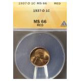 1937-D MS66 Lincoln Wheat Cent