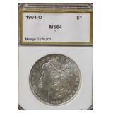 1904-O MS65 Proof Like Morgan Silver Dollar