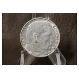 1937F 3rd Reich Silver Nazi 2 Reichs Mark
