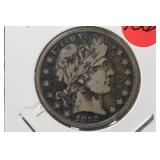 1895-O Barber Silver Half Dollar Semi-Key Date
