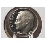 1980-S Proof Cameo Roosevelt Dime