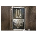 10 gram .999 Pure Silver Bar