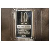 10 gram .999 Pure Silver Bar