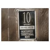 10 gram .999 Pure Silver Bar