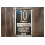 10 gram .999 Pure Silver Bar